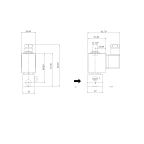 6642-ADNB015-016-24DC | 1/4" Solenoid Valve N.O. 3/2 Ways Top Inlet Manual Direct Acting NBR 0 - 15 Bar 24V DC 10 W