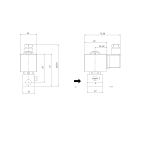 6642-ADNB015-016-G24DC | 1/4" Solenoid Valf N.A 3/2 Yollu Direkt Çekmeli Tepeden Girişli Manuel NBR 0 - 15 Bar G24V DC 17 W