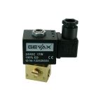 6642-KDNB015-016-G24DC | 1/4" Solenoid Valve N.C. 3/2 Ways Manual Direct Acting NBR 0 - 15 Bar G24V DC 17 W