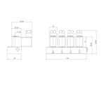 6661-KDNA010-020-24DC | 1/8" Solenoid Valf N.K. Direkt Çekmeli 4'lü Sıralı Kısıcılı Eko Seri NBR 0 - 10 Bar 24V DC 6.5 W
