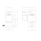 7901-KDEA010-030-24DC | 1/8" Solenoid Valf N.K. Paslanmaz Direkt Çekmeli EPDM 0 - 10 Bar 24V DC 17 W