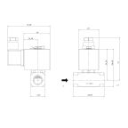 7901-KDEC005-060-G220AC | 3/8" Solenoid Valf N.K. Paslanmaz Direkt Çekmeli EPDM 0 - 5 Bar G220V AC 19 VA