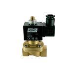 1502-KHND000-150-24DC | 1/2" Solenoid Valf N.K. 3/2 Yollu Askı Diyafram Tipi ( HUNG ) Vakum NBR -1 - 0 Bar 24V DC 17 W