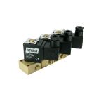 8931-KDNB010-020-12DC | 1/4" Solenoid Valf N.K. Direkt Çekmeli Manuel Sıralı 3'lü NBR 0 - 10 Bar 12V DC 10 W