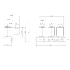 8931-KDNB010-020-12DC | 1/4" Solenoid Valf N.K. Direkt Çekmeli Manuel Sıralı 3'lü NBR 0 - 10 Bar 12V DC 10 W
