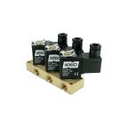 8931-KDNB016-020-24DC | 1/4" Solenoid Valf N.K. Direkt Çekmeli Manuel Sıralı 3'lü NBR 0 - 16 Bar 24V DC 10 W