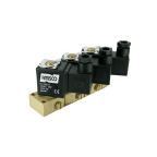 8931-KDNB016-020-24DC | 1/4" Solenoid Valf N.K. Direkt Çekmeli Manuel Sıralı 3'lü NBR 0 - 16 Bar 24V DC 10 W