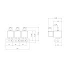 8932-KDVB007-020-24DC | 1/4" Solenoid Valf N.K. 3/2 Yollu Direkt Çekmeli Manuel Sıralı 3'lü FKM 0 - 7 Bar 24V DC 17 W