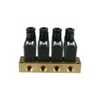1/8" Solenoid Valve N.C. Quadruplet Manifold Economical Serie Direct Acting NBR 0 - 6 Bar 24V DC 6.5 W — Additional product image