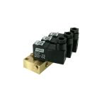 1/8" Solenoid Valf N.K. Direkt Çekmeli 3'lü Sıralı Kısıcılı Eko Seri NBR 0 - 10 Bar 24V DC 6.5 W — Ek ürün görseli